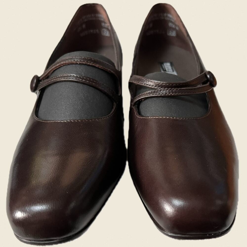 Munro Sarah Brown Mary Jane Pumps Women’s 8.5 Made in USA New